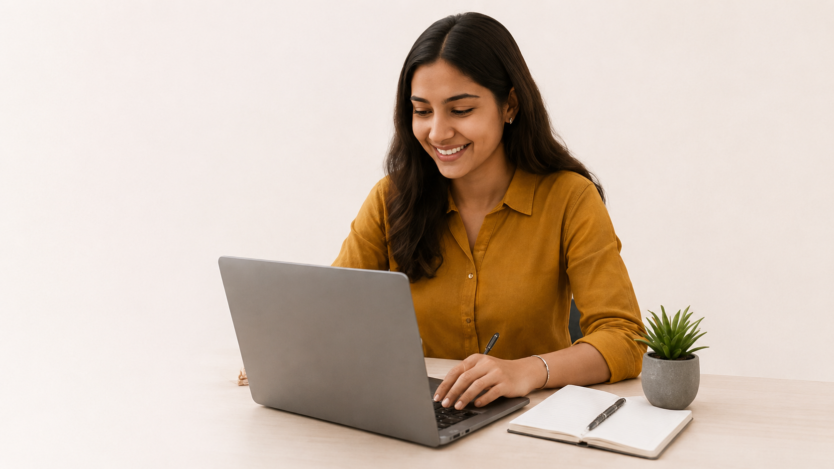 Student learning fashion designing online